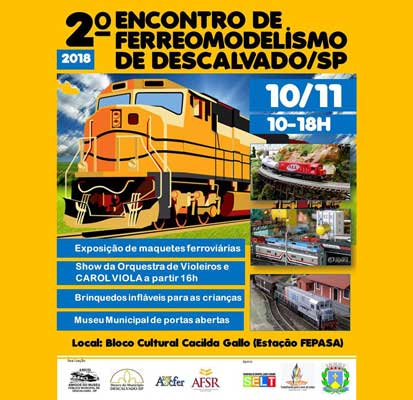 Museu Público realizará o ‘2º Encontro de Ferreomodelismo’ de Descalvado