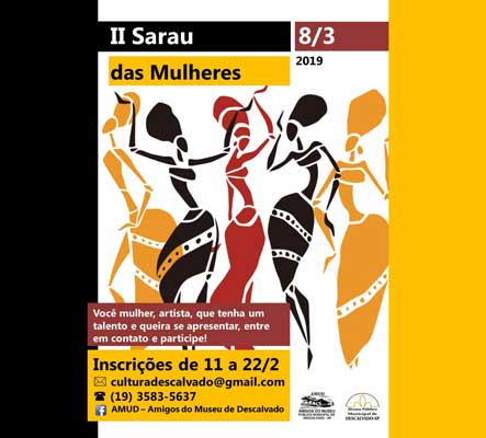 Foto: Inscrições para o II Sarau da Mulher estão abertas
