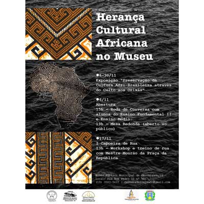 Foto: Em comemoração ao mês da Consciência Negra, Museu Municipal fará exposição sobre a cultura e a religiosidade afro-brasileira