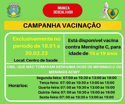 Foto: Vacina contra Meningite C
