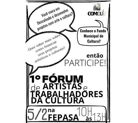 1º Fórum de Artistas e Trabalhadores da Cultura