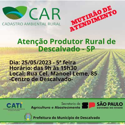 Foto: Cadastro Ambiental Rural - CAR