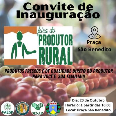 Foto: Nova “Feira do Produtor Rural” será inaugurada no dia 20 de outubro