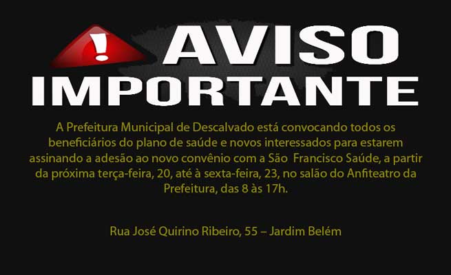 Prefeitura deve assinar contrato com novo plano de saúde até 30 de junho