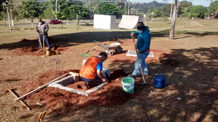 Secretaria de Esportes inicia a construção de mais uma Academia ao Ar Livre
