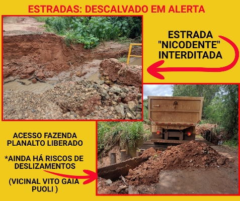 Descalvado em Alerta - Motoristas devem ter cuidado ao trafegar pelas estradas de acesso