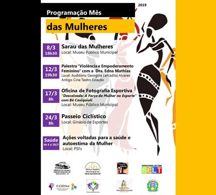 Prefeitura organiza diversas atividades para o ‘Mês da Mulher’