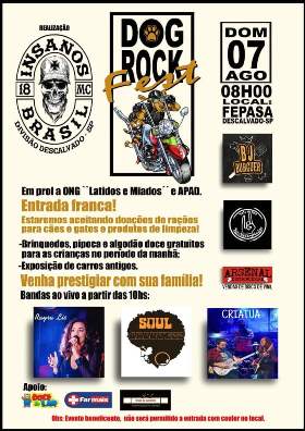 Neste domingo tem ‘Dog Rock Fest’ na Fepasa