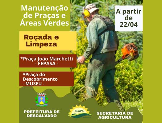 Cronograma de Manutenção de Áreas Verdes