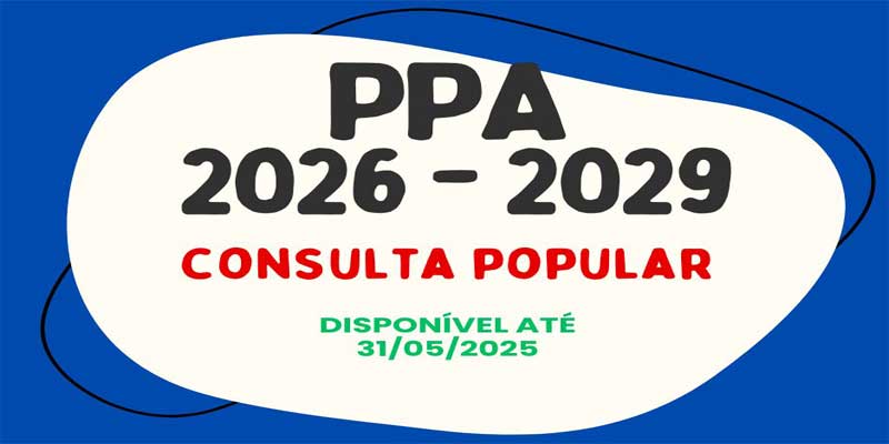 Foto: Participe da Elaboração do PPA-2026/2029 e LDO/2026