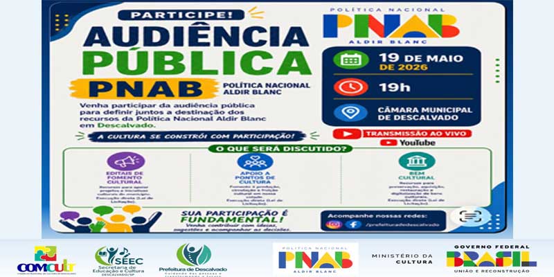 Foto: EDITAL DE CONVOCAÇÃO DE AUDIÊNCIA PÚBLICA – PNAB