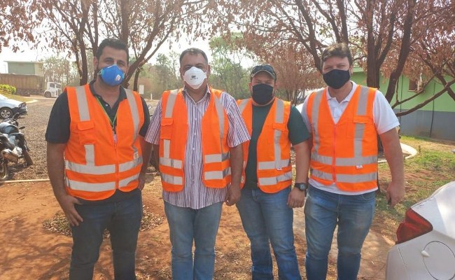 Aterro Sanitário de Guatapará recebe fiscalização de equipe da Prefeitura de Descalvado