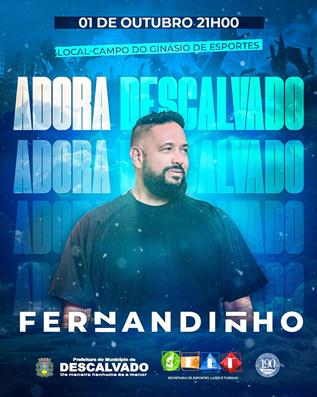 Neste sábado tem show com o cantor gospel Fernandinho