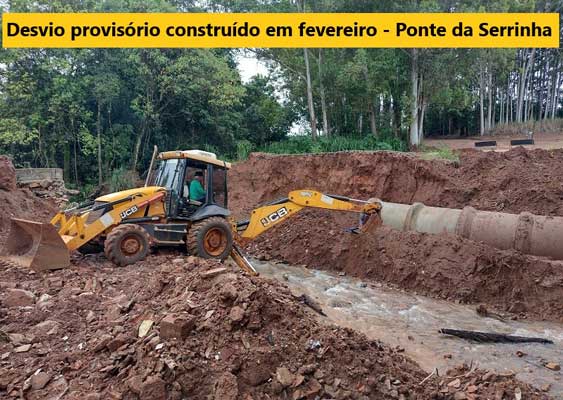 Prefeitura aguarda aprovação da Defesa Civil para construção da nova “Ponte da Serrinha”