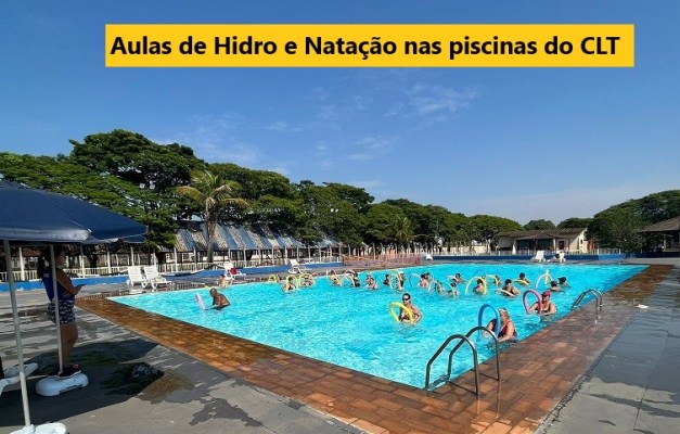 Estão abertas inscrições para aulas de Hidroginástica e Natação do CLT