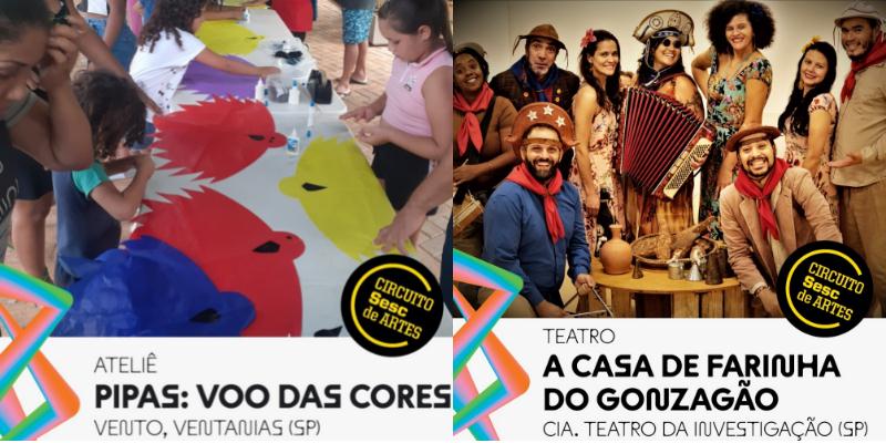 Praça João Marchetti recebe programação do Circuito SESC de Artes neste domingo, dia 5