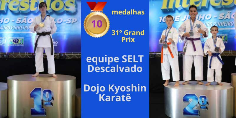 Karatecas conquistam 10 medalhas no 31º Grand Prix de karatê Interestilos
