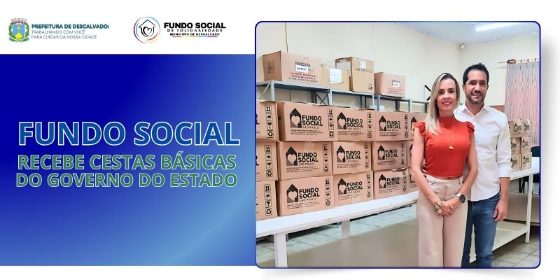 Foto: Fundo Social de Solidariedade de Descalvado recebe 100 cestas básicas do Fundo Social de São Paulo