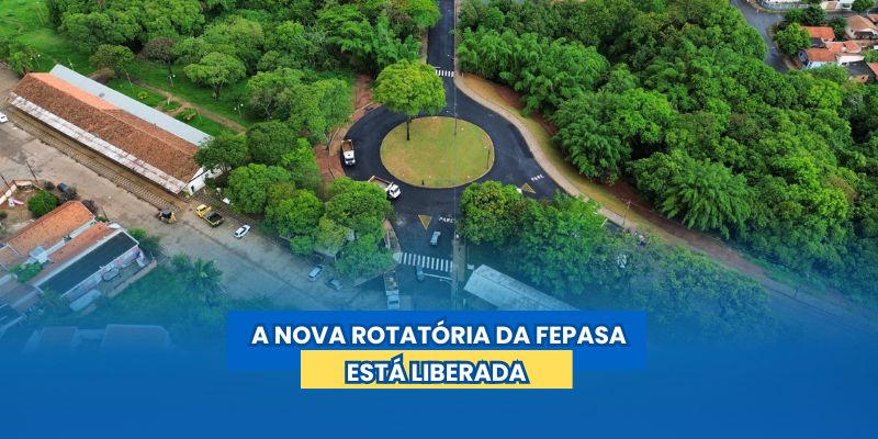 Foto: Nova rotatória é liberada para o trânsito