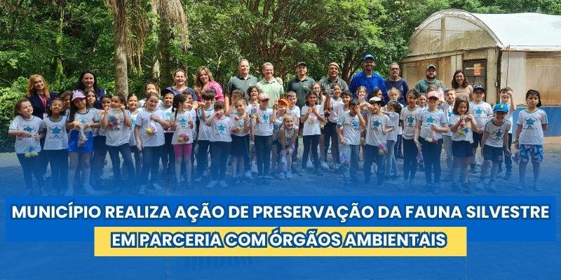 Foto: MUNICÍPIO REALIZA AÇÃO DE PRESERVAÇÃO DA FAUNA SILVESTRE EM PARCERIA COM ÓRGÃOS AMBIENTAIS