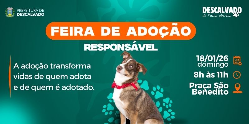Foto: Feira de Adoção Responsável acontece neste domingo(18/01/2026) em Descalvado


