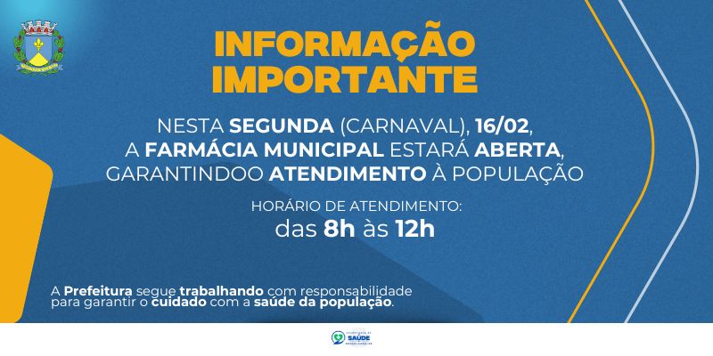 Foto: Funcionamento da Farmácia Municipal – 16 de Fevereiro