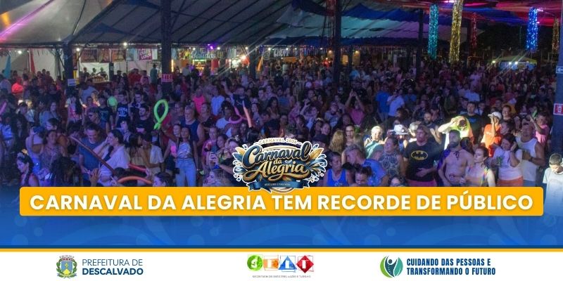 Foto: Carnaval da Alegria 2026 tem recorde de público