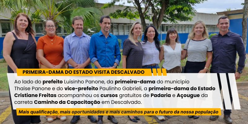 Foto: Primeira-dama do Estado visita Descalvado e acompanha cursos do programa Caminho da Capacitação