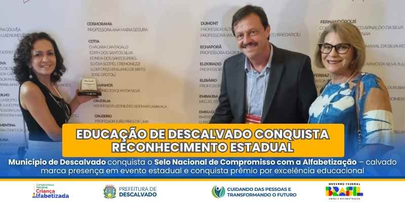 Foto: Educação de Descalvado conquista reconhecimento estadual