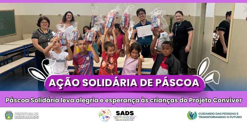 Foto: Ação solidária de Páscoa