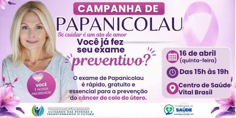Foto: Campanha de Papanicolau reforça a importância da prevenção em Descalvado
