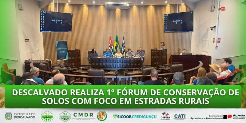 Foto: Descalvado realiza 1º Fórum de Conservação de Solos com foco em estradas rurais