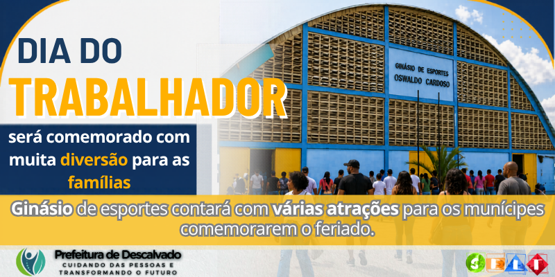 Foto: Dia do Trabalhador será comemorado com muita diversão para as famílias em Descalvado