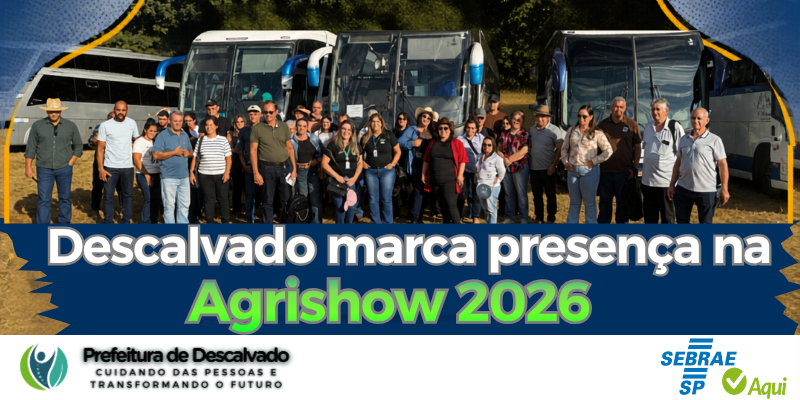 Foto: Descalvado marca presença na Agrishow 2026 com apoio do SEBRAE