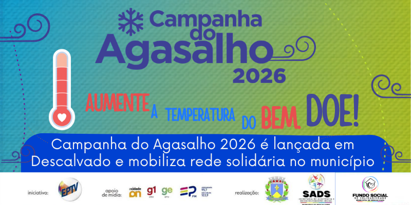 Foto: Campanha do Agasalho 2026 é lançada em Descalvado e mobiliza rede solidária no município