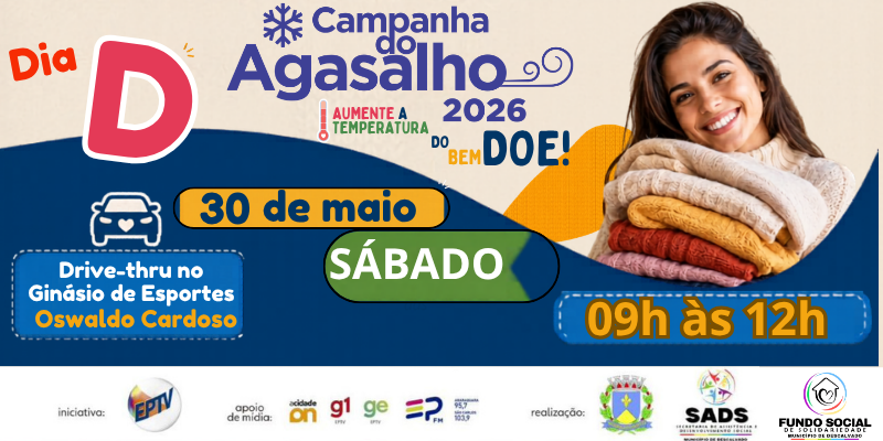 Foto: Fundo Social realiza Dia D da Campanha do Agasalho 2026 neste sábado em Descalvado