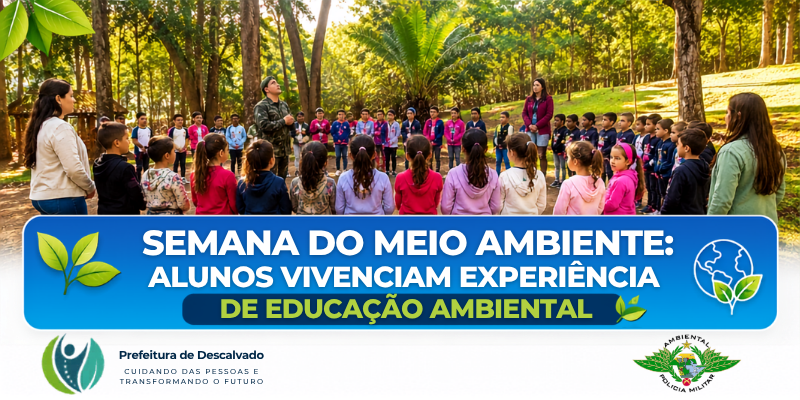 Foto: Semana do Meio Ambiente promove experiência de educação ambiental para alunos do Ensino Fundamental