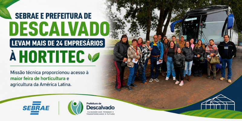 Foto: Sebrae e Prefeitura de Descalvado levam empresários à maior feira de horticultura da América Latina