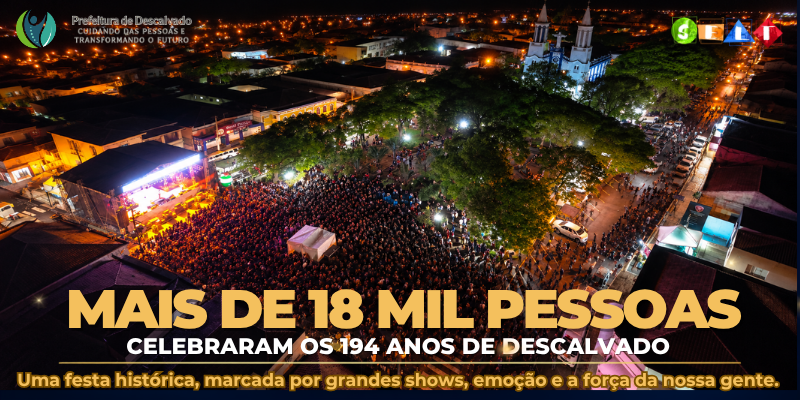 Foto: Descalvado celebra 194 anos com mais de 18 mil pessoas e recorde de público