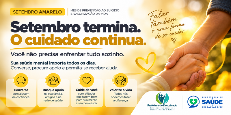 Foto: Setembro Amarelo: campanha reforça que o cuidado com a saúde mental deve continuar durante todo o ano